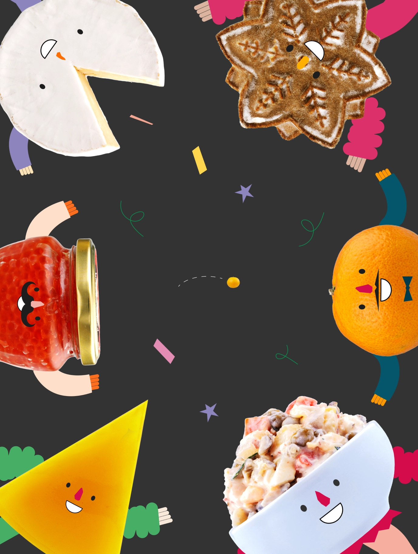 Слайд 1 кейса Новогодняя кампания для «ВкусВилла»
